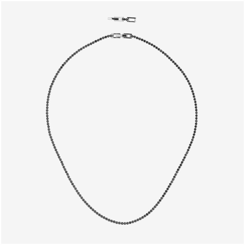 Collar Riviere Plata Black FREEDOM de Hombre RADIANT Joyas