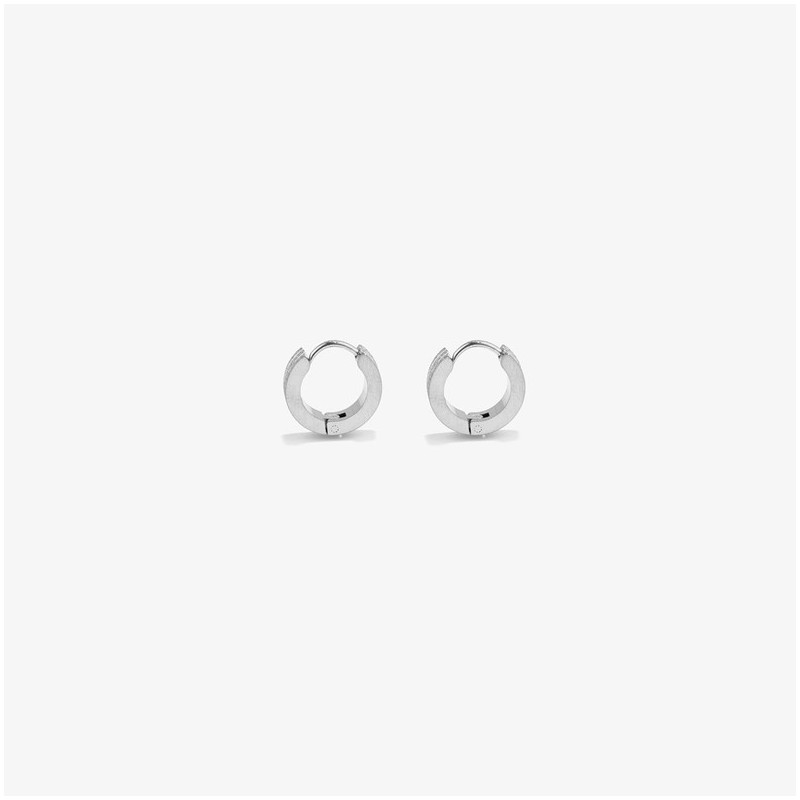 Pendientes Hombre Atlante Loop Plata | Modernos y Atemporales
