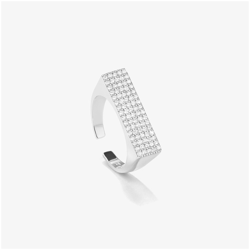 Anillo de Plata con Circonita Blanca THE CROWN Radiant