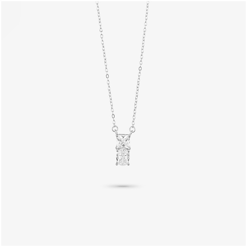 Collar de Plata Cristal Blanco colección THE 21TH CENTURY Radiant