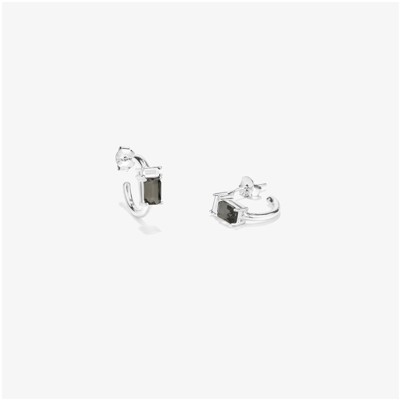 Pendientes de Aro de Plata Cristal colección THE 21TH CENTURY Radiant