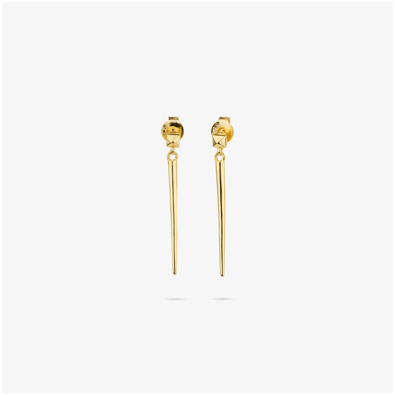 Pendientes Largos de Oro colección PUNK Radiant