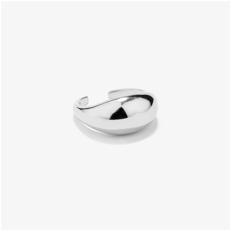 Anillo de volumen Radiant en plata plateada