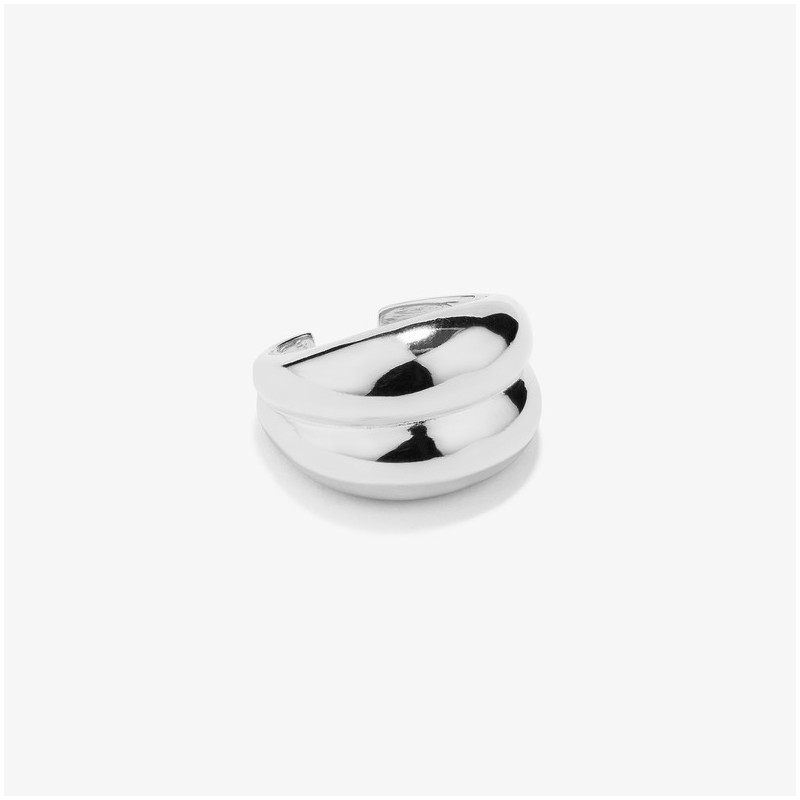 Anillo de formas en volumen de plata Radiant