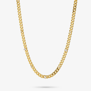 Collar Mujer Gaga Oro | Eslabones Dorados de Estilo Moderno