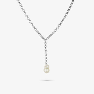 Collar Mujer Emily Plata | Diseño en Acero Plateado