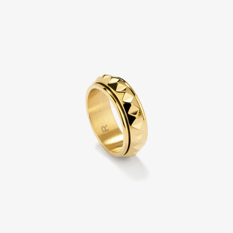 Anillo Hombre Extensions Punk Dorado | Radiant