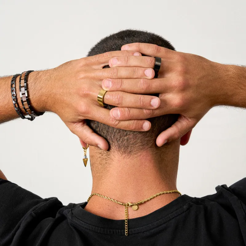 Anillo Hombre Strong Dorado | Radiant