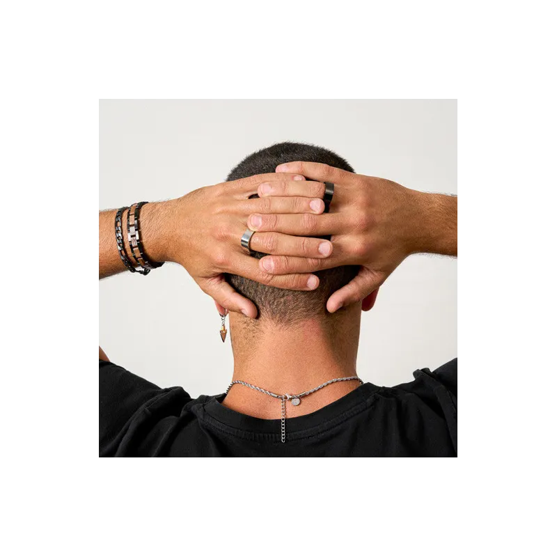 Anillo Hombre Strong Plateado | Radiant