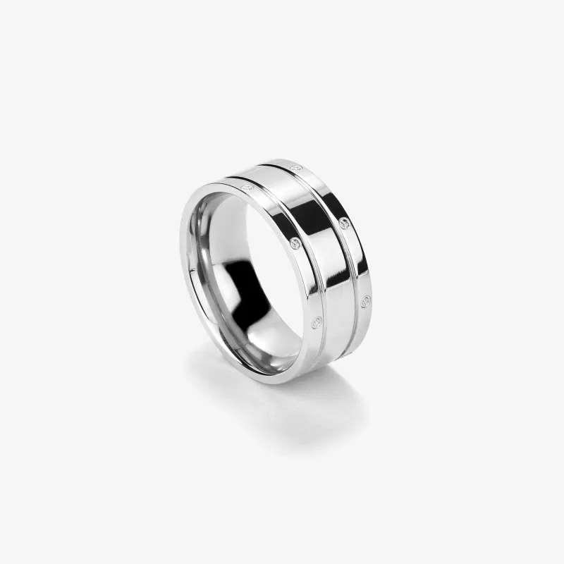 Anillo Hombre Nogueiras Stack Plata T26