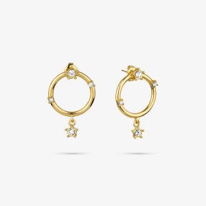 Pendientes Mujer Zendaya Oro | Diseño Elegante y Versátil