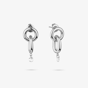 Pendientes Mujer Zendaya Loop Plata | Diseño Elegante y Contemporáneo