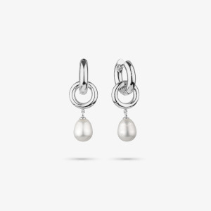 Pendientes Mujer Emily Loop Plata