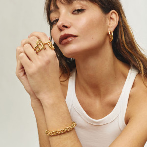 Pulsera Mujer Blake Oro | Diseño Twist en Acero Dorado