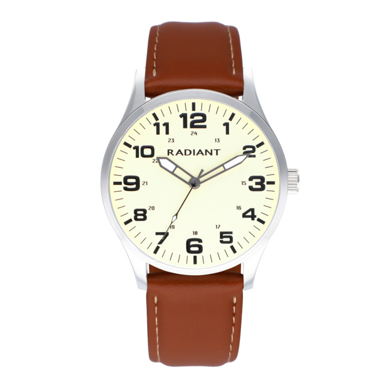 HENNIKER 42MM DREMA DIAL BROWN STRAP