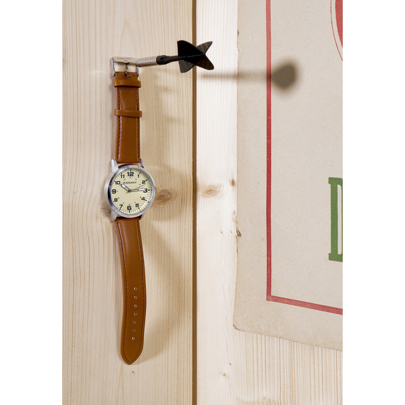 HENNIKER 42MM DREMA DIAL BROWN STRAP