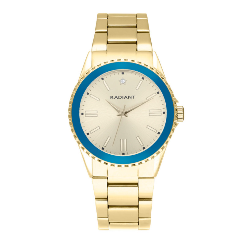 FROST 38MM BLUE BEZEL IPG DIAL & BRAZ