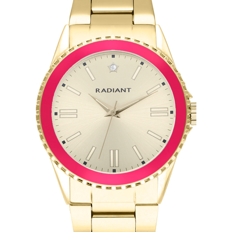 FROST 38MM PINK BEZEL IPG DIAL & BRAZ