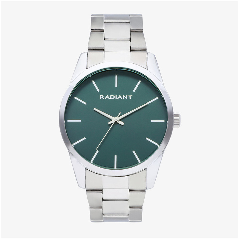 Reloj Hombre Basic42 Verde/Plata