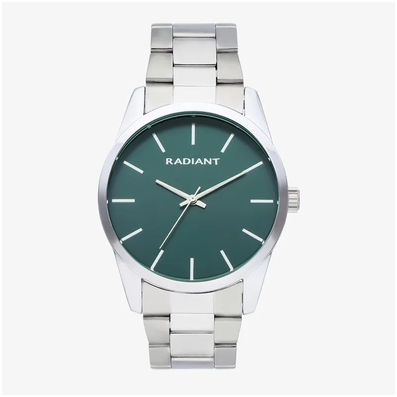 Reloj Hombre Basic42 Verde/Plata