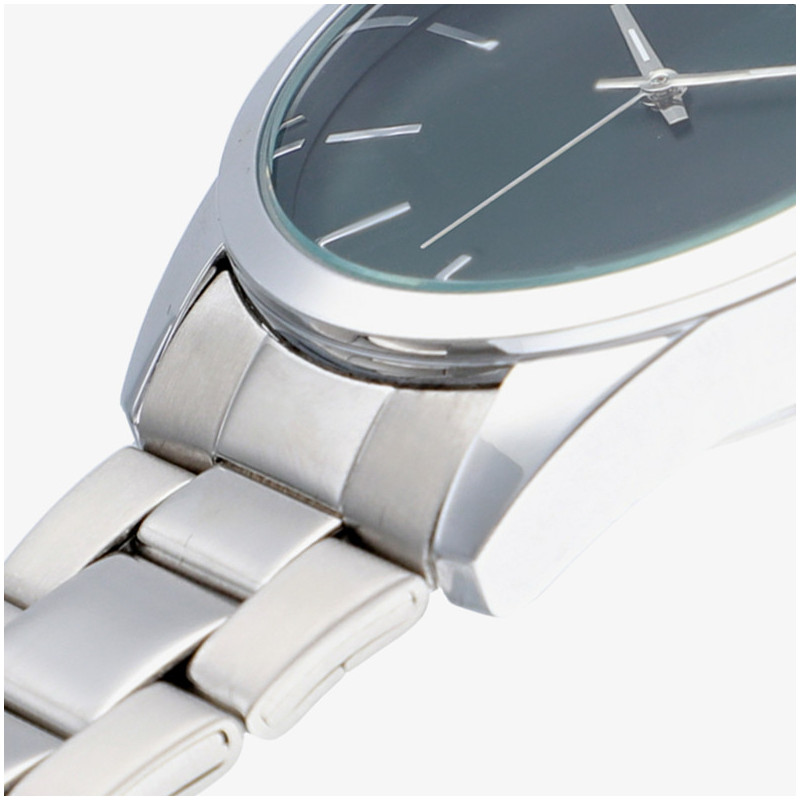 Reloj Hombre Basic42 Verde/Plata