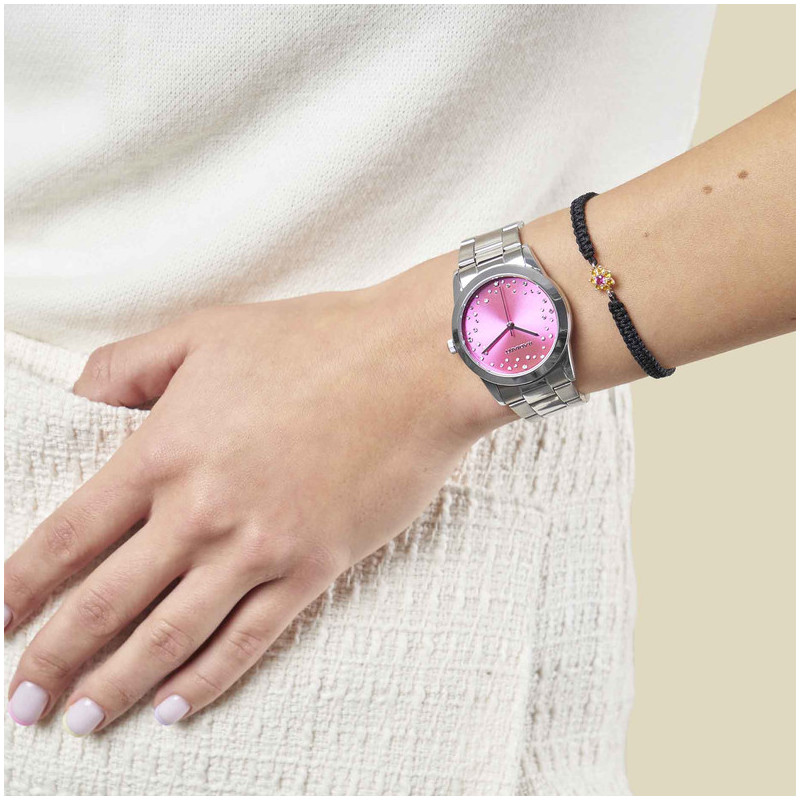 FIJI 36MM PINK DIAL SS BRACELET
