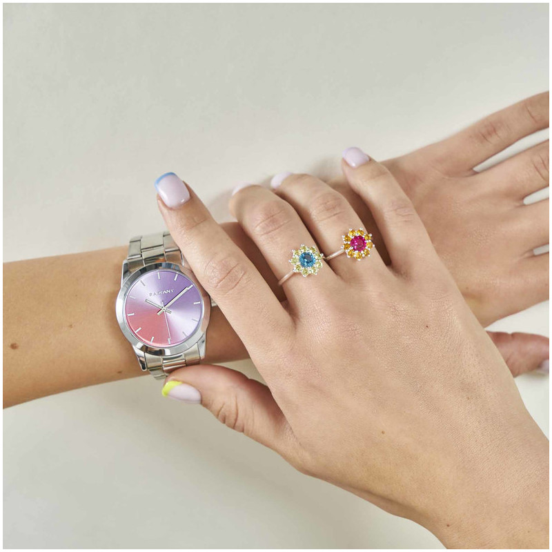 IBIZA 36MM LILA DEGRADE SS BRACELET