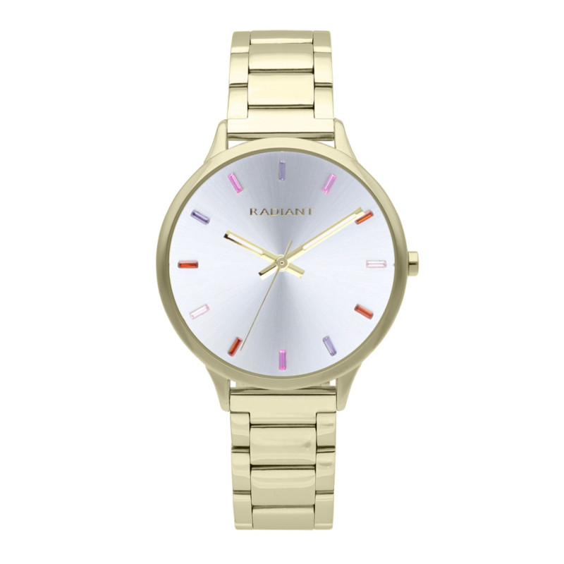 MYKONOS 38MM SILVER DIAL IPG BRACELET