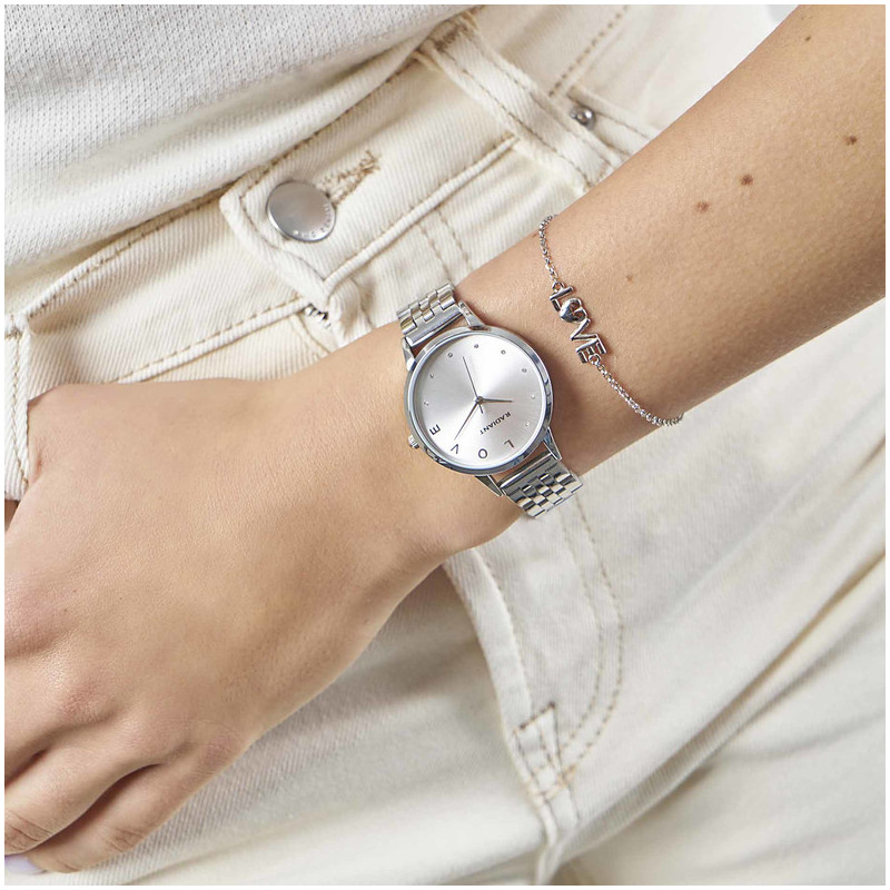 SRI LANKA 33,5MM SILVER DIAL SS BRACELET