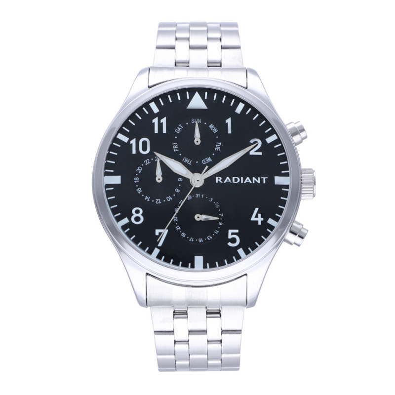 CAIMAN 43MM MULTI BLACK DIAL SS BRACELET