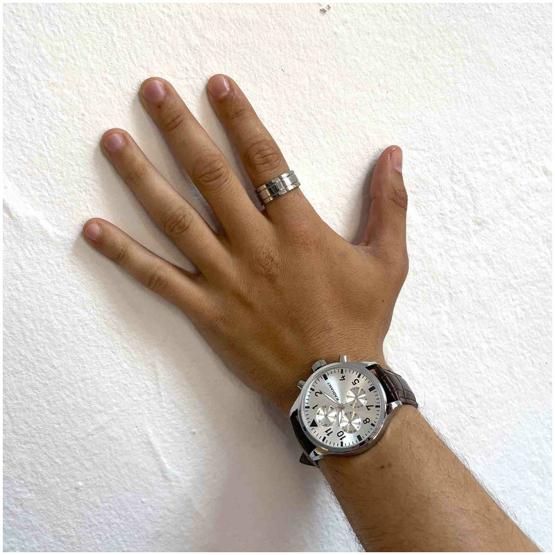 Radiant Caiman Reloj de Hombre con correa de cuero marrón