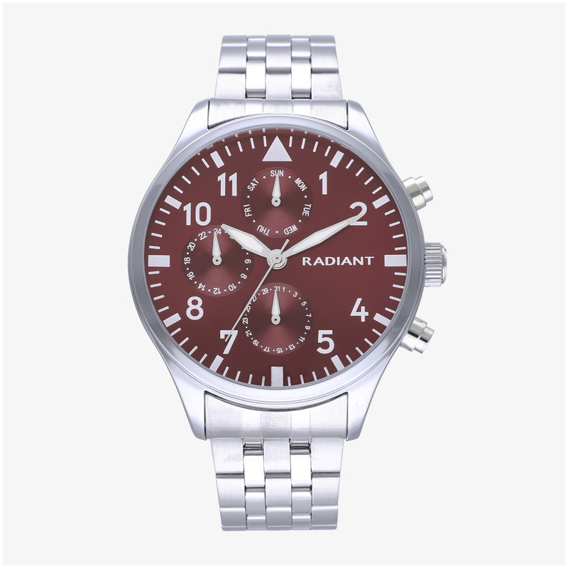 CAIMAN 43MM MULTI BURGUNDY DIAL SS BRAZ.
