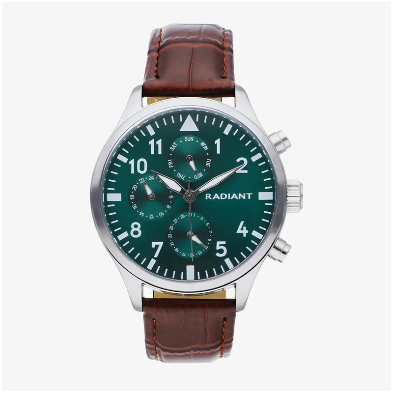 Radiant Caiman Reloj de Hombre Plateado
