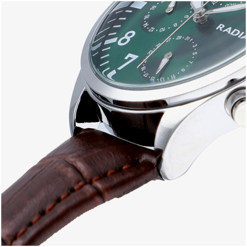 Radiant Caiman Reloj de Hombre Plateado