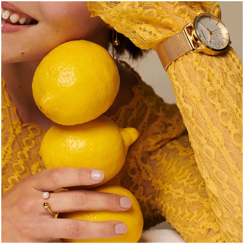 Radiant Formentera Reloj de Mujer Mesh Plateado