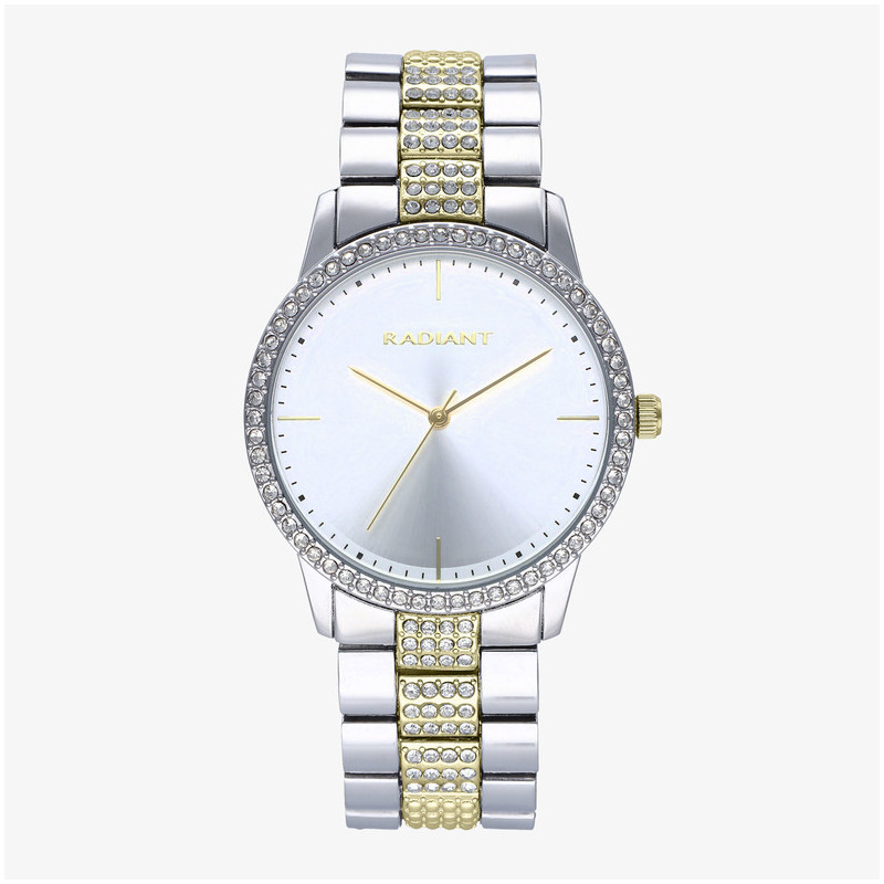 Reloj Mujer Thelma Plata Bicolor Oro Brazalete, Acero,   Oro Radiant