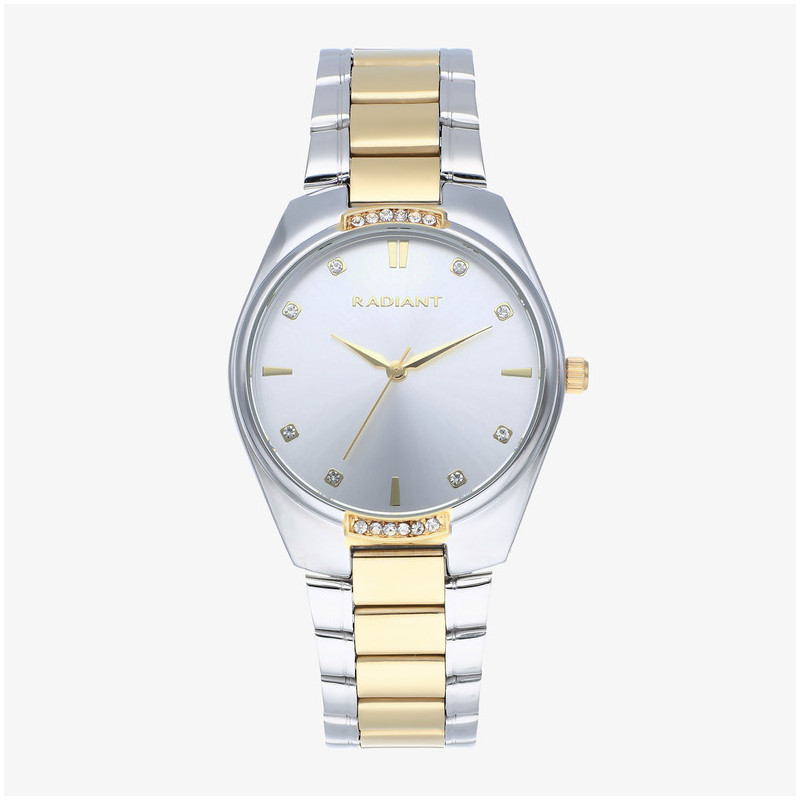 Reloj Mujer Tais 36MM Plata Bicolor IPG Brazalete, Acero, Oro Radiant