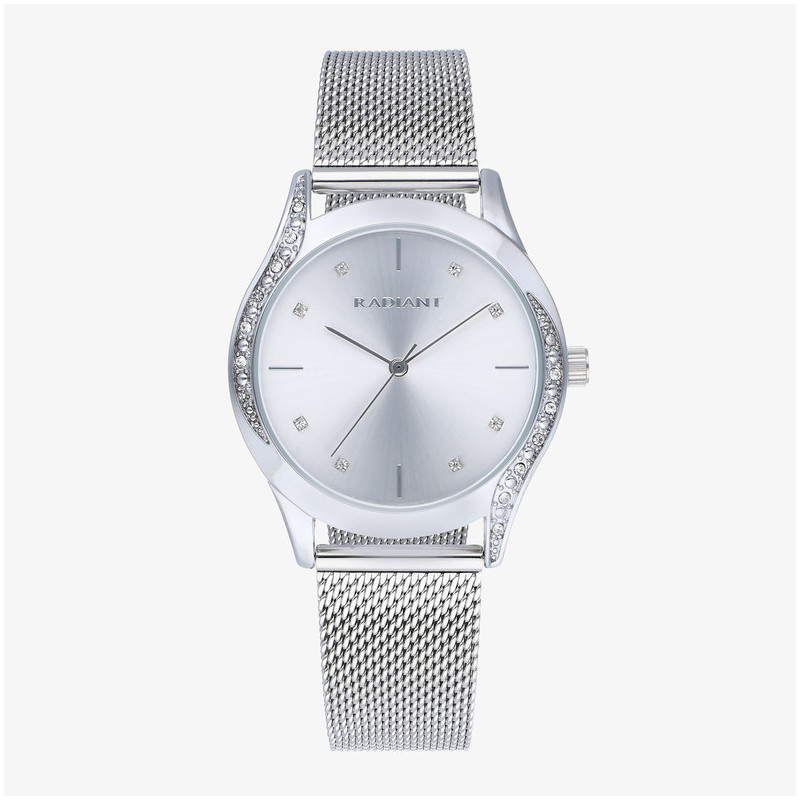 Reloj Mujer Tigy 37MM SS Plata Malla, Acero, Plateado Radiant