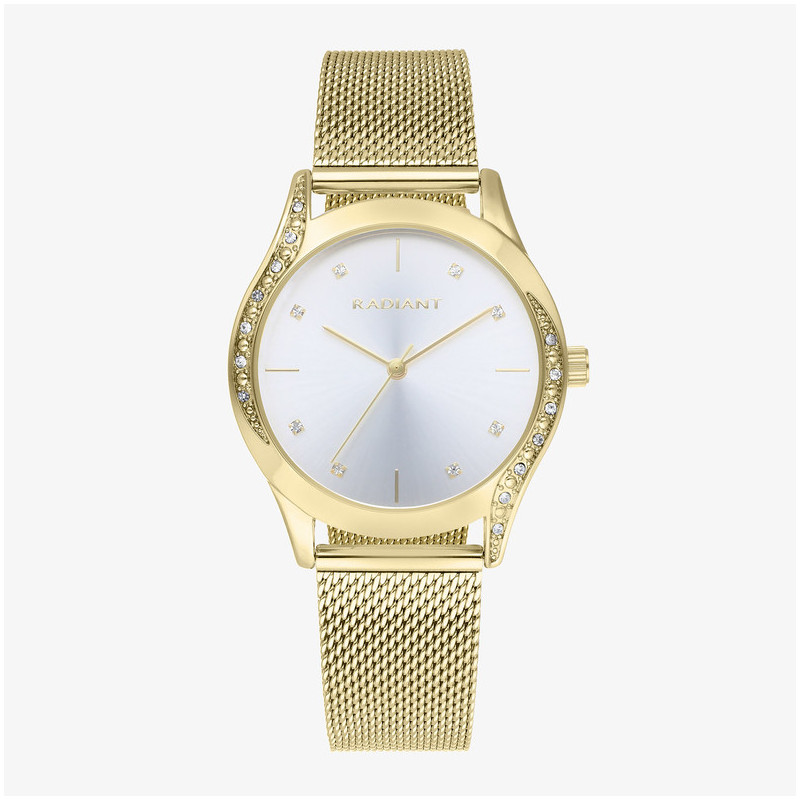 Reloj Mujer Tigy 37MM SS IPG Malla, Acero, Dorado Radiant