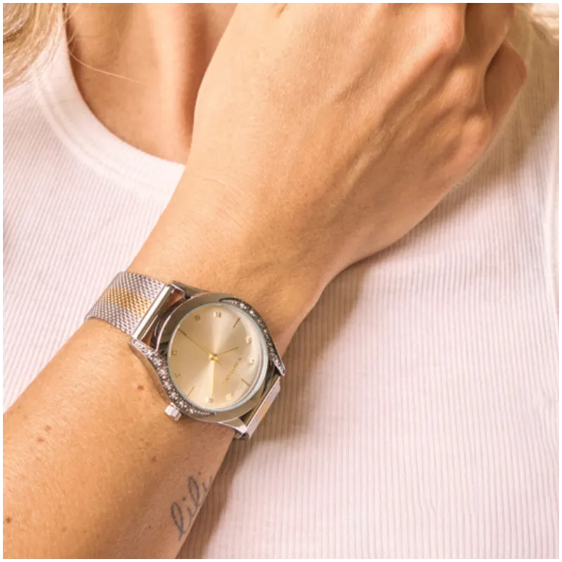 Reloj Mujer Tigy Bitone Mesh
