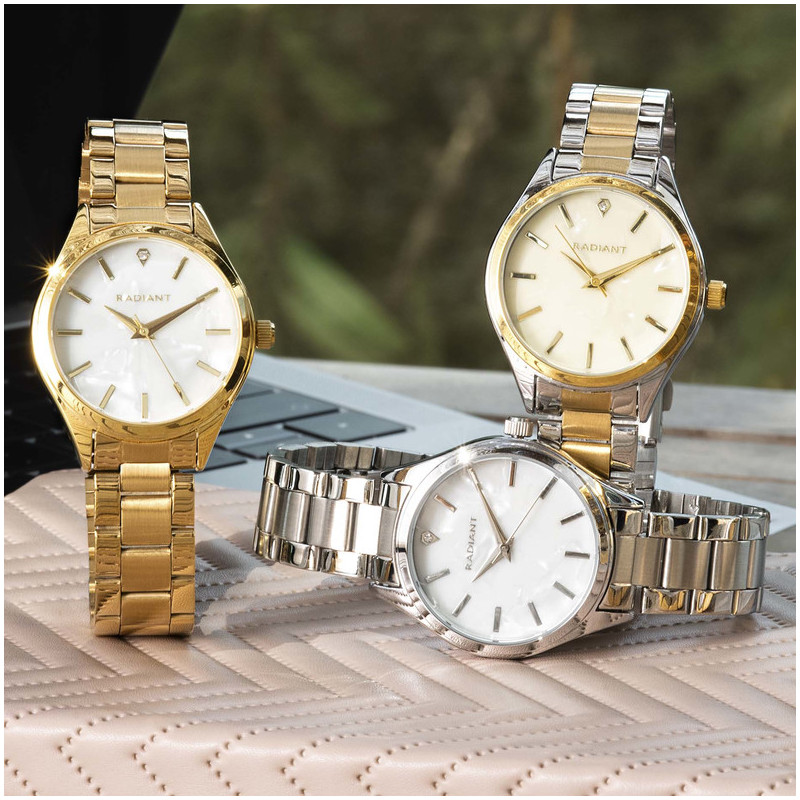Reloj Mujer Carly 35MM SS Plata Brazalete, Acero, Plateado Radiant