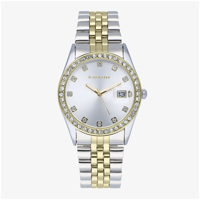 Reloj Mujer Nabya 36MM SS Bicolor IPG Brazalete, Acero,   Oro Radiant