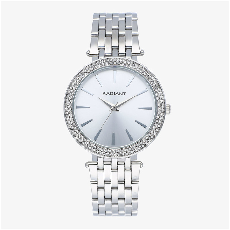 Reloj Mujer Bianca 38MM Plata SS Brazalete, Acero, Plateado Radiant