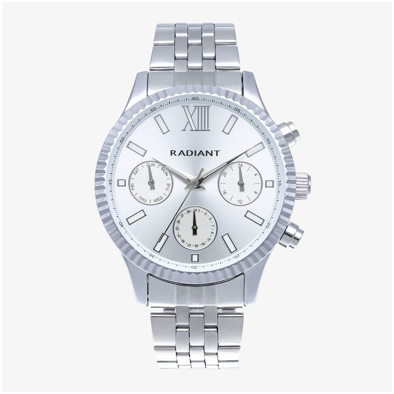 Reloj Hombre Alpha 44.5MM SS Brazalete, Acero, Plateado Radiant