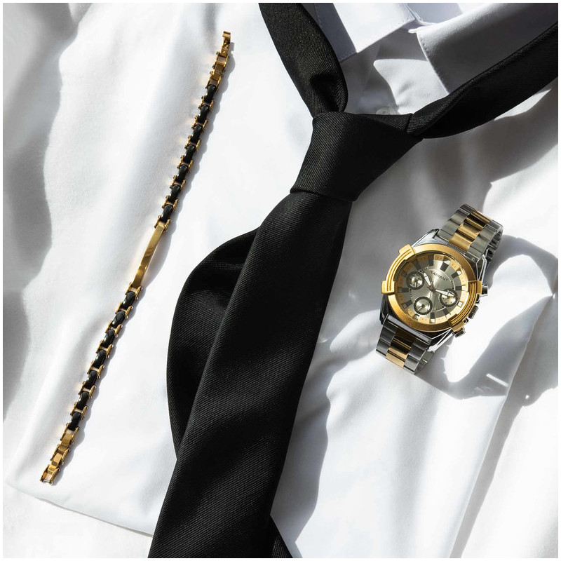 Reloj Hombre Continental 44MM SS Bicolor Brazalete, Acero, Oro Radiant