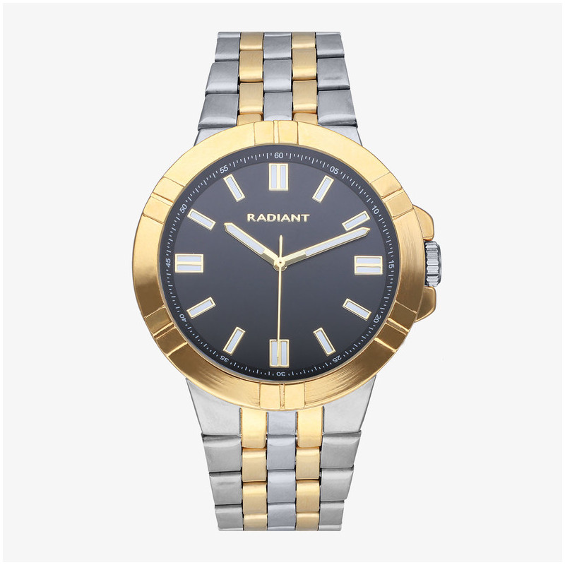 Reloj Hombre Atomik 44MM Bicolor IPG Brazalete, Acero,   Oro Radiant