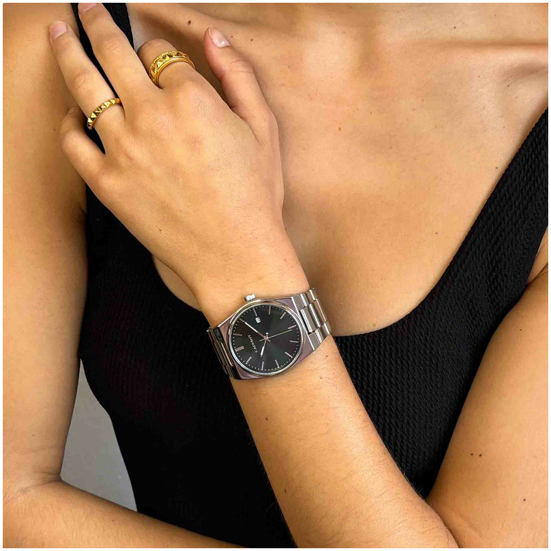 Radiant Air Reloj de Mujer Dorado con Esfera Verde