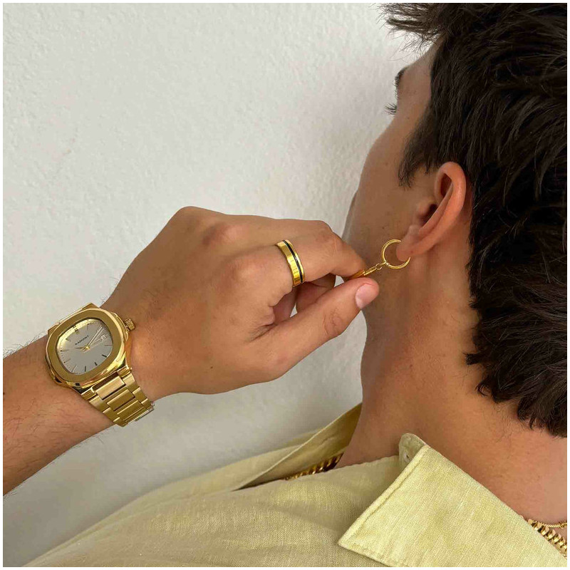 Radiant T-Time Reloj de Hombre Dorado Caja Hexagonal