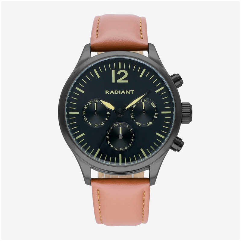 Radiant Team Reloj de Hombre Correa Piel Sintética en Rojo