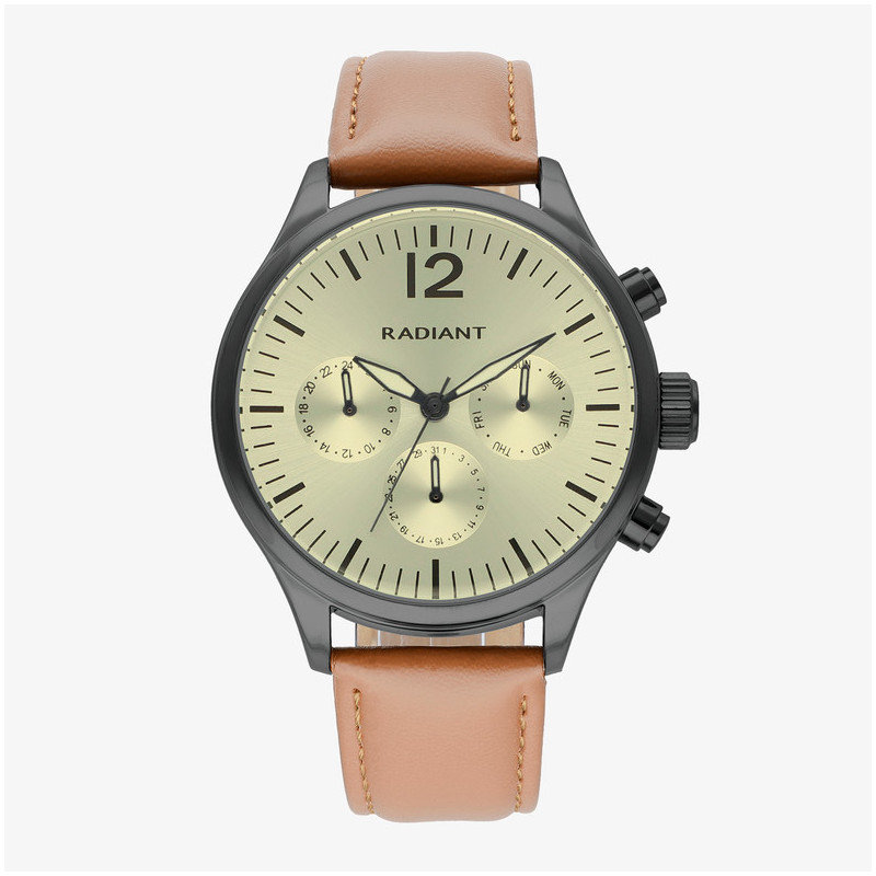 Radiant Team Reloj de Hombre Correa Piel Sintética en Beige